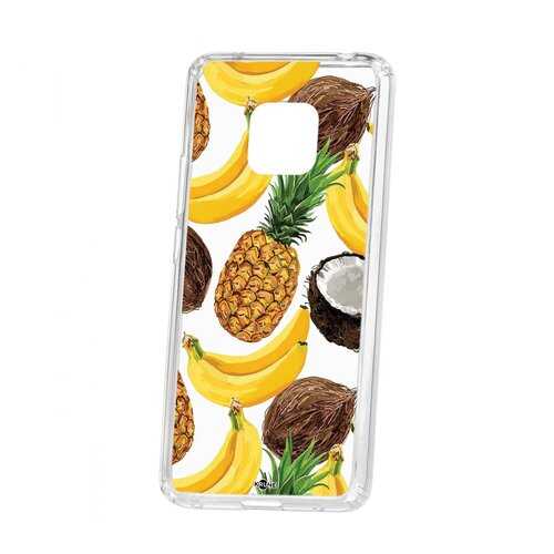 Чехол Kruche Huawei Mate 20 Pro Print Тропический микс в МТС