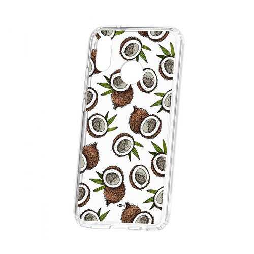 Чехол Kruche Huawei P20 Lite Print Кокосы в МТС