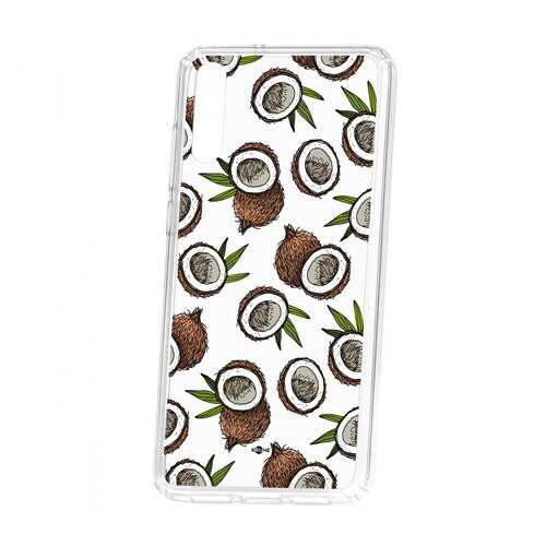 Чехол Kruche Huawei P20 Print Кокосы в МТС