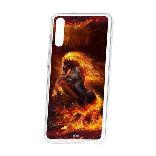 Чехол Kruche Huawei P20 Print Конь огонь в МТС