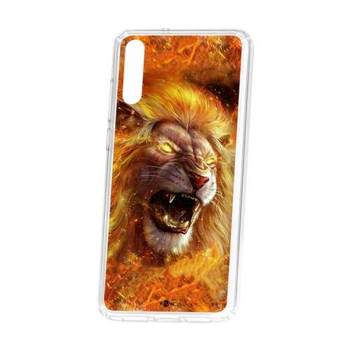 Чехол Kruche Huawei P20 Print Лев в МТС