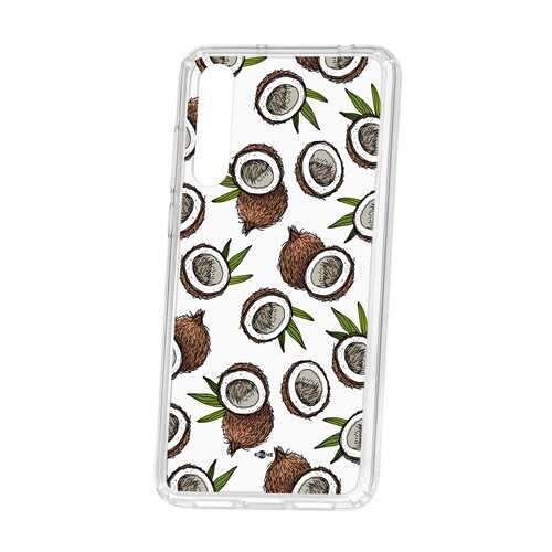 Чехол Kruche Huawei P20 Pro (Plus) Print Кокосы в МТС
