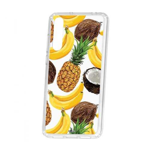 Чехол Kruche Huawei P20 Pro (Plus) Print Тропический микс в МТС