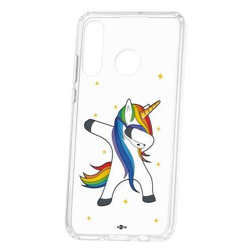 Чехол Kruche Huawei P30 Lite Print Единорожка в МТС