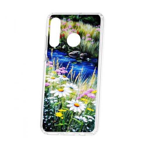 Чехол Kruche Huawei P30 Lite Print Ромашки у ручья в МТС