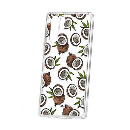 Чехол Kruche Huawei P30 Pro Print Кокосы в МТС
