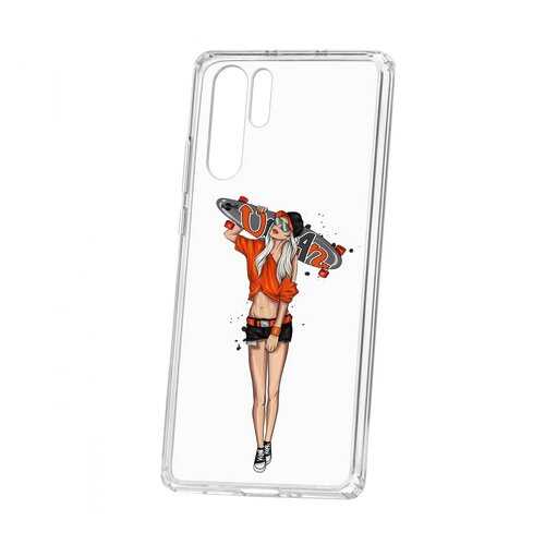 Чехол Kruche Huawei P30 Pro Print Лонгборд в МТС