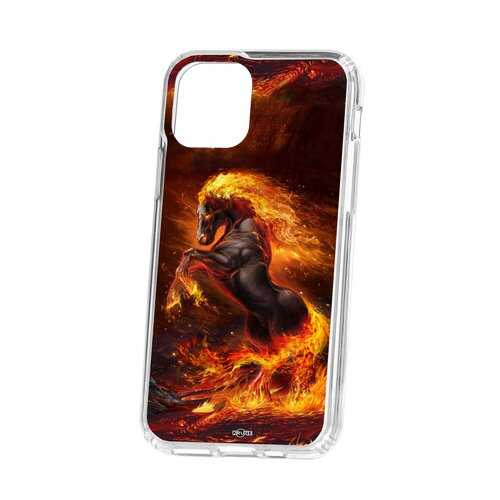 Чехол Kruche iP 11 Pro Print Конь огонь в МТС