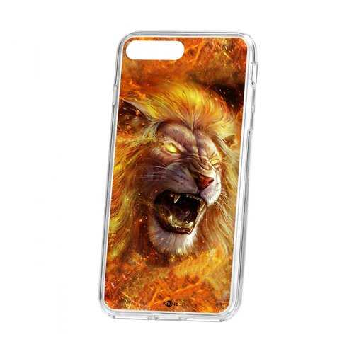 Чехол Kruche iP 7 Plus Print Лев в МТС