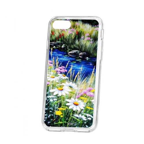 Чехол Kruche iP 7 Print Ромашки у ручья в МТС