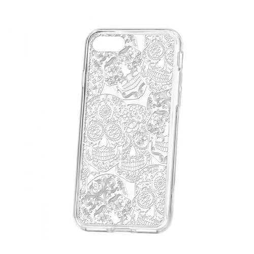 Чехол Kruche iP 7 Print Skull White в МТС