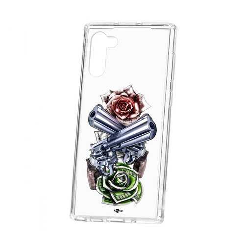 Чехол Kruche Print для Samsung Galaxy Note 10 Карты деньги 2 ствола в МТС