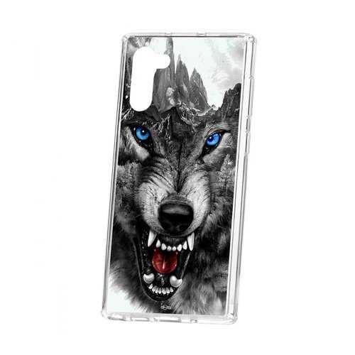 Чехол Kruche Print для Samsung Galaxy Note 10 Волк в МТС