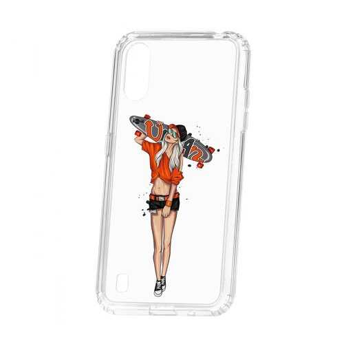 Чехол Kruche Samsung Galaxy A01/A015 Print Лонгборд в МТС