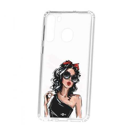 Чехол Kruche Samsung Galaxy A21 Print Фэшн леди в МТС