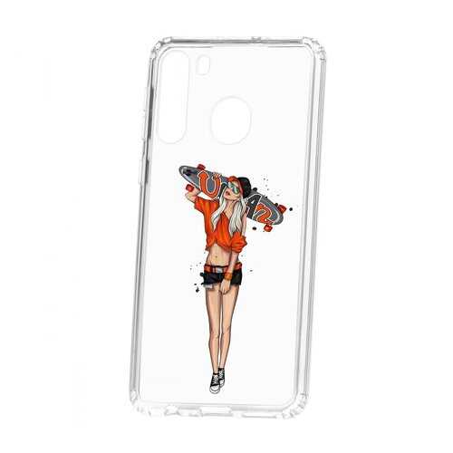 Чехол Kruche Samsung Galaxy A21 Print Лонгборд в МТС