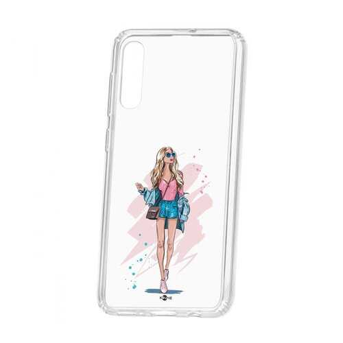 Чехол Kruche Samsung Galaxy A50 2019 Print Fashion Girl в МТС