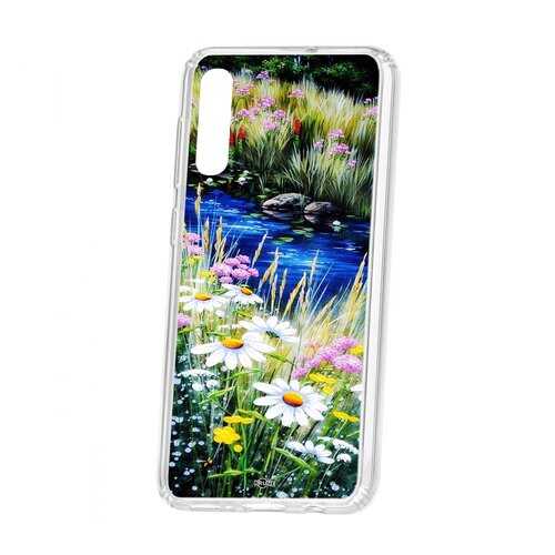 Чехол Kruche Samsung Galaxy A50 2019 Print Ромашки у ручья в МТС