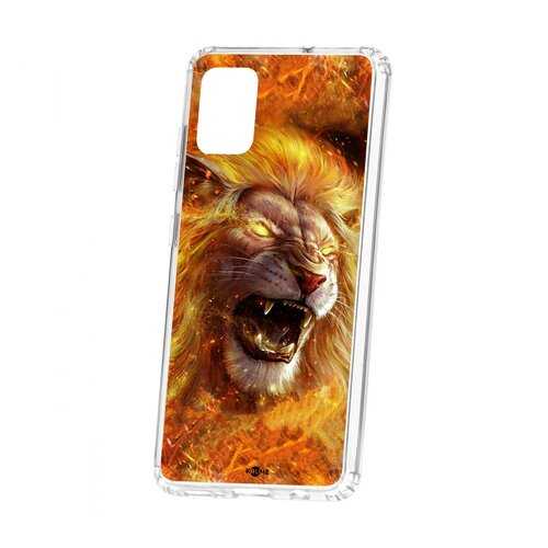 Чехол Kruche Samsung Galaxy A51 Print Лев в МТС
