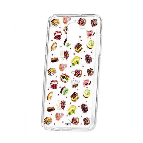 Чехол Kruche Samsung Galaxy A6 (2018) A600f Print Cake в МТС