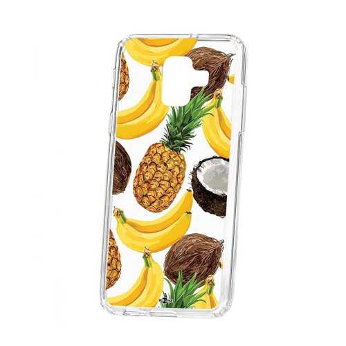 Чехол Kruche Samsung Galaxy A6 (2018) A600f Print Тропический микс в МТС