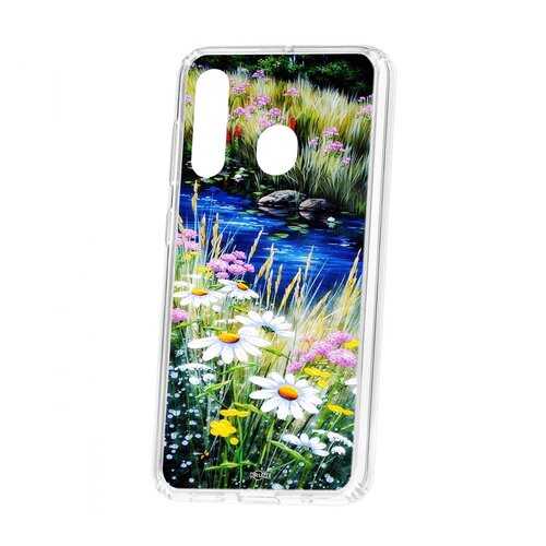 Чехол Kruche Samsung Galaxy A60 2019 Print Ромашки у ручья в МТС