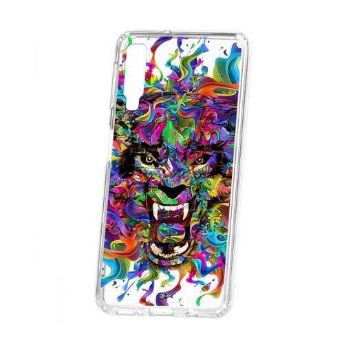 Чехол Kruche Samsung Galaxy A7 (2018) A750 Print Colored beast в МТС