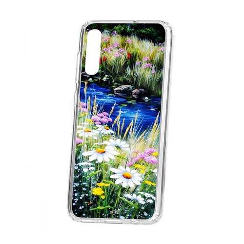 Чехол Kruche Samsung Galaxy A70 2019 Print Ромашки у ручья в МТС