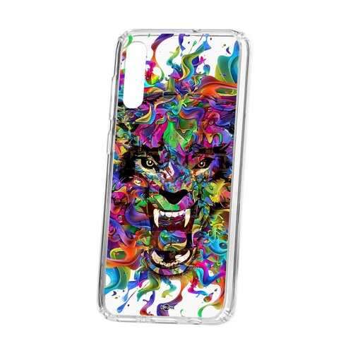 Чехол Kruche Samsung Galaxy A70 Print Colored beast в МТС