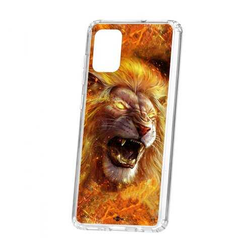Чехол Kruche Samsung Galaxy A71 Print Лев в МТС