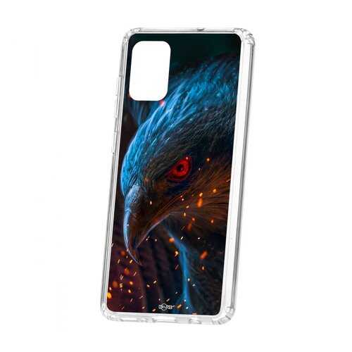 Чехол Kruche Samsung Galaxy A71 Print Орел в МТС