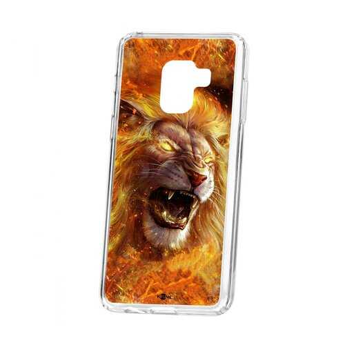 Чехол Kruche Samsung Galaxy A8 2018 (A530) Print Лев в МТС