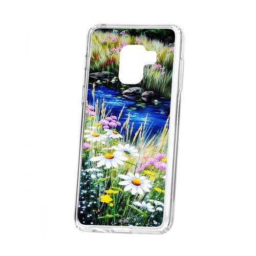 Чехол Kruche Samsung Galaxy A8 2018 (A530) Print Ромашки у ручья в МТС
