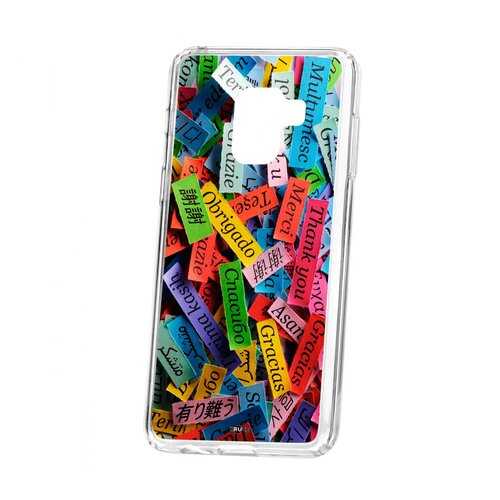 Чехол Kruche Samsung Galaxy A8 2018 (A530) Print Thank you в МТС