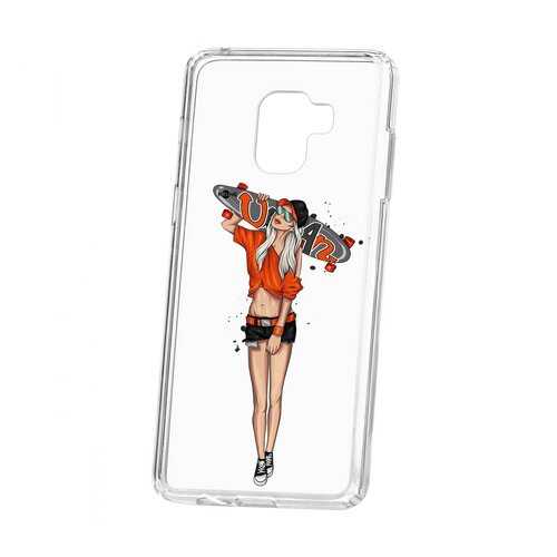 Чехол Kruche Samsung Galaxy A8+ 2018 (A730) Print Лонгборд в МТС