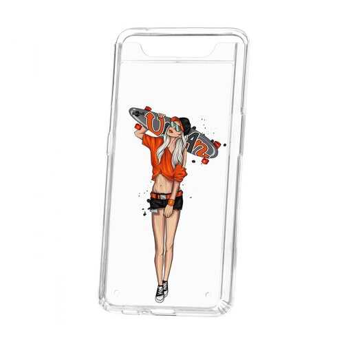 Чехол Kruche Samsung Galaxy A80 Print Лонгборд в МТС