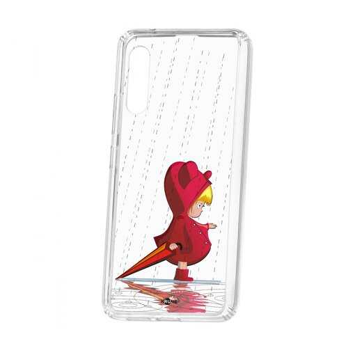 Чехол Kruche Samsung Galaxy A90 5G Print Девочка с зонтом в МТС
