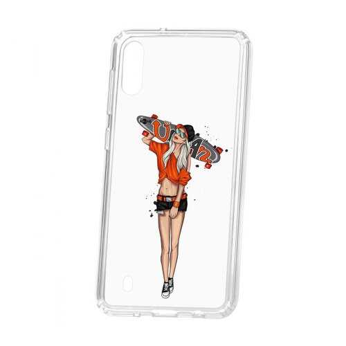 Чехол Kruche Samsung Galaxy M10 Print Лонгборд в МТС