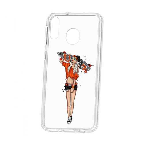 Чехол Kruche Samsung Galaxy M20 Print Лонгборд в МТС