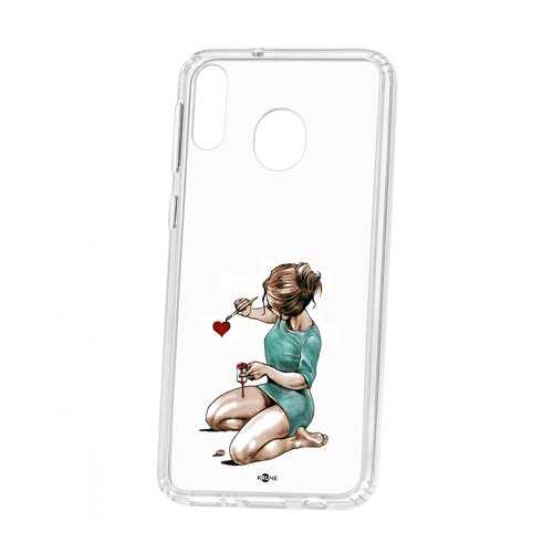Чехол Kruche Samsung Galaxy M20 Print Рисуя любовь в МТС