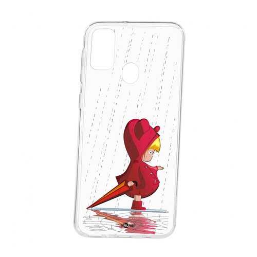 Чехол Kruche Samsung Galaxy M30S Print Девочка с зонтом в МТС