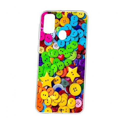 Чехол Kruche Samsung Galaxy M30S Print Пуговки в МТС