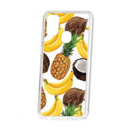 Чехол Kruche Samsung Galaxy M30S Print Тропический микс в МТС