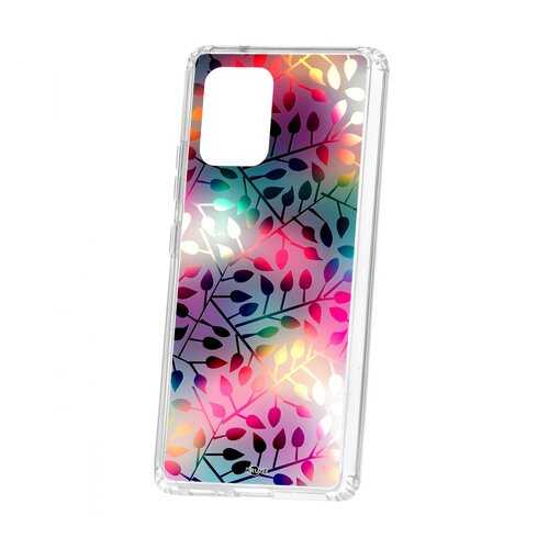 Чехол Kruche Samsung Galaxy S10 Lite Print Цветные листья в МТС