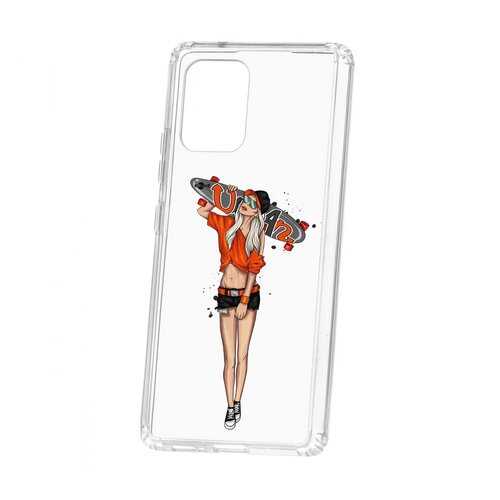 Чехол Kruche Samsung Galaxy S10 Lite Print Лонгборд в МТС