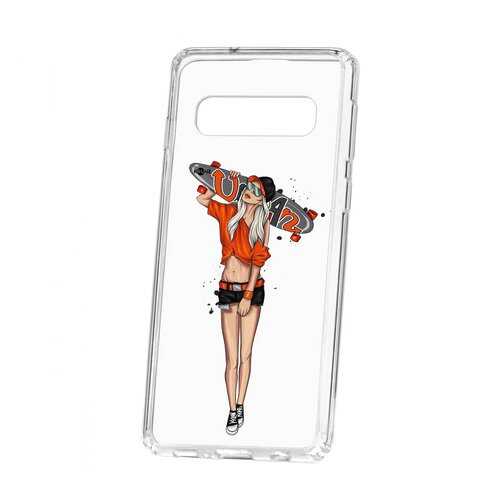 Чехол Kruche Samsung Galaxy S10 Print Лонгборд в МТС