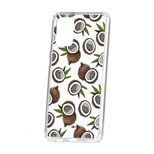 Чехол Kruche Samsung Galaxy S20 Plus Print Кокосы в МТС