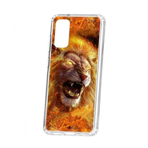 Чехол Kruche Samsung Galaxy S20 Print Лев в МТС