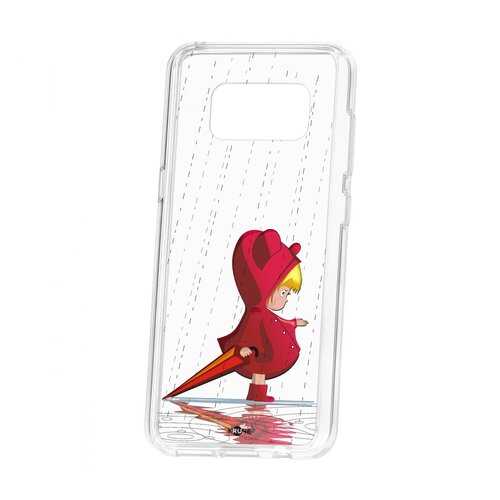 Чехол Kruche Samsung Galaxy S8 Print Девочка с зонтом в МТС