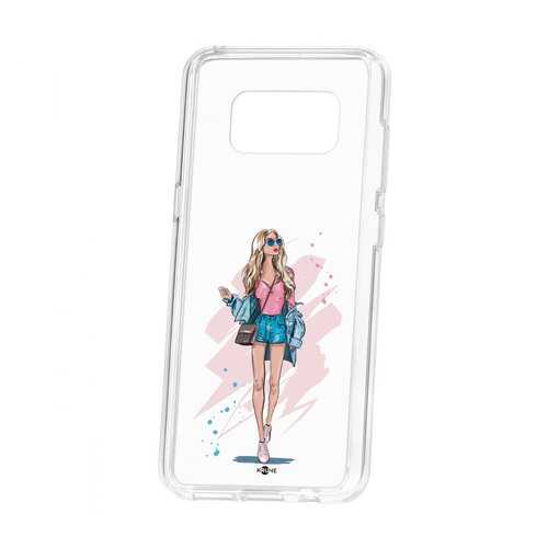 Чехол Kruche Samsung Galaxy S8 Print Fashion Girl в МТС